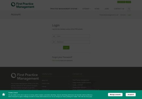 
                            12. Login - First Practice Management