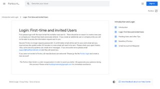 
                            6. Login: First-time and invited Users - Portico Help - Google Support