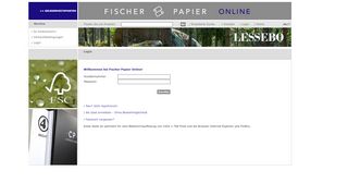 
                            1. Login - Fischer Papier Online
