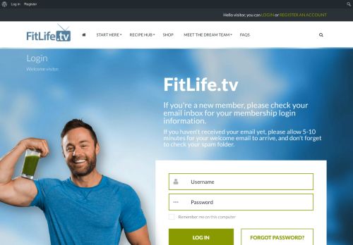 
                            1. Login - FitLife Membership - Fitlife.tv