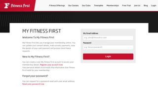 
                            1. Login - Fitness First