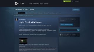 
                            4. Login Fixed with Steam :: The Elder Scrolls Online English