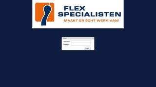 
                            3. Login - Flexspecialisten