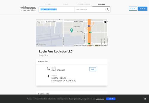 
                            9. Login Fms Logistics LLC in Los Angeles, CA | Whitepages