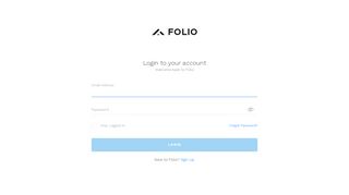 
                            8. Login - Folio Websites