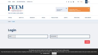 
                            6. Login - Fondazione Eni Enrico Mattei (FEEM)