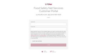 
                            3. Login - Food Safety Net Services