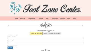 
                            11. Login | Foot Zone Center