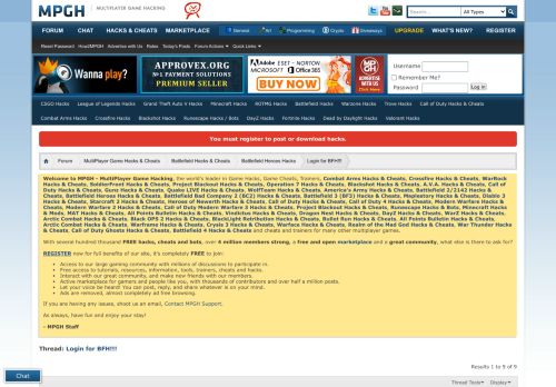 
                            6. Login for BFH!!! - MPGH - MultiPlayer Game Hacking & Cheats