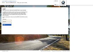 
                            6. Login for BMW ConnectedDrive customers - BMW Routes