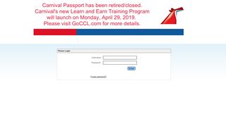 
                            5. Login for Carnival Passport LearnCenter