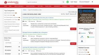 
                            7. Login For Excellence Jobs - Wisdom Jobs