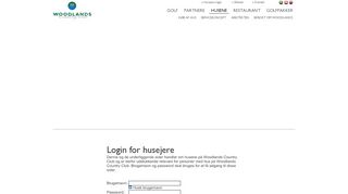 
                            3. Login for husejere - Woodlands Country Club