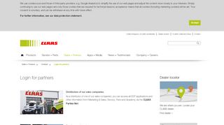 
                            8. Login for partners - Contact | CLAAS