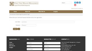 
                            9. login for partners login - Point View Wealth Management, INC