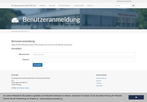 
                            13. Login: Förderverein Ludwig-Marum-Gymnasium Pfinztal