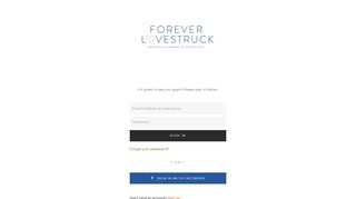 
                            3. Login - Forever Lovestruck - Aisle Planner