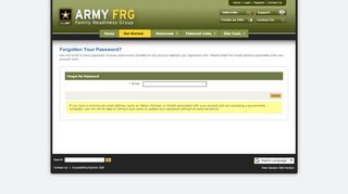 
                            13. Login: Forgotten Your Password? - Army FRG