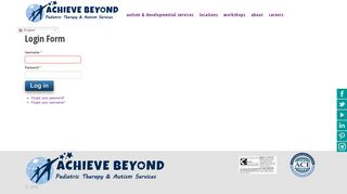 
                            12. Login form - Achieve Beyond