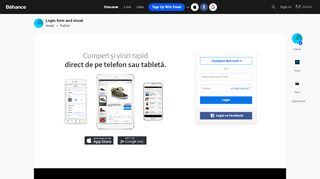 
                            13. Login form and visual on Behance