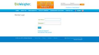 
                            12. Login Form | BioWeigher