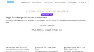 
                            5. login form Design Inspiration - HTML & CSS Snippets Ξ ...