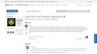 
                            3. Login Form for Windows Application - MSDN - Microsoft