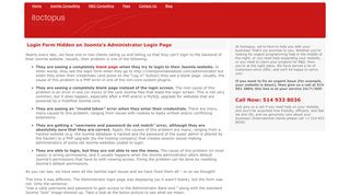 
                            12. Login Form Hidden on Joomla's Administrator Login Page | itoctopus