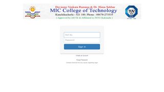 
                            2. Login Form - MIC Exams