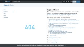 
                            1. Login form not working - Joomla Stack Exchange