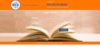 
                            2. Login Form - RYA Book Bank