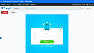 
                            13. Login form template with avatar Vector | Free Download - Freepik