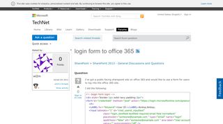 
                            2. login form to office 365 - Microsoft