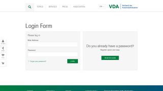 
                            1. Login Form - VDA