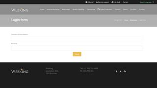 
                            4. Login form - Webking.be