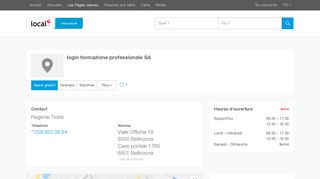 
                            3. login formazione professionale SA à Bellinzona - Adresse & horaires d ...