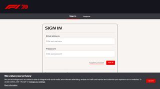
                            1. Login - Formula One