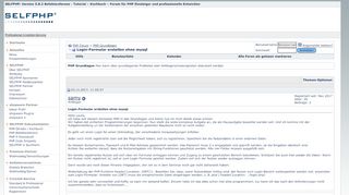 
                            8. Login-Formular erstellen ohne mysql - PHP Forum - SelfPHP