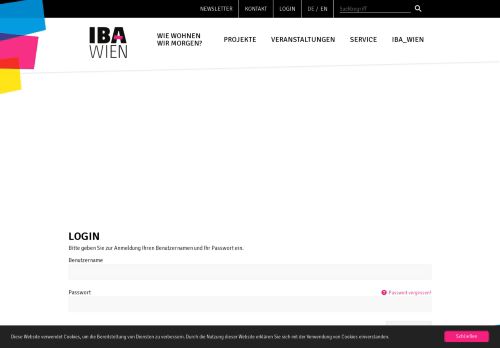 
                            6. Login Formular | IBA_Wien - Neues soziales Wohnen - IBA Wien