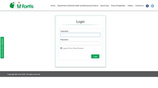
                            2. Login - Fortis Healthcare