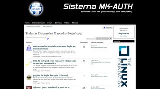 
                            9. Login - Fórum de discussão - MK-AUTH