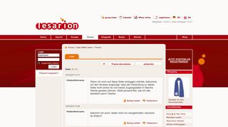 
                            2. Login - Forum für Lesben - LESARION