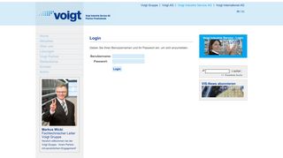 
                            3. Login Fotogalerie - Voigt AG