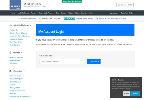 
                            3. Login | Frames.co.uk