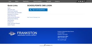
                            8. Login - Frankston Independent School District