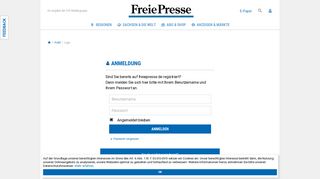 
                            1. Login | Freie Presse