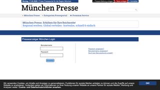 
                            5. Login freies Presseportal München - München Presse - Freies ...