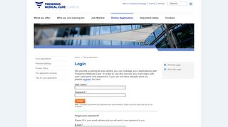 
                            11. Login... - Fresenius Medical Care - Career