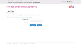 
                            8. Login | Friends and Family Exclusives - Sky