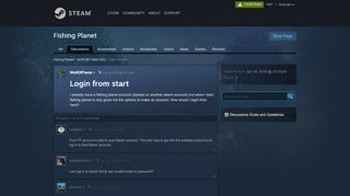 
                            4. Login from start :: Fishing Planet SUPPORT AND FAQ